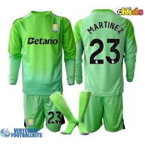 Aston Villa Emiliano Martinez #23 Goalkeeper Replica Away Minikit 2025-26 Long Sleeve (+ pants)